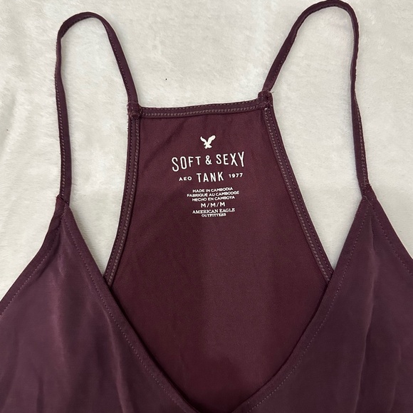 AMERICAN EAGLE LADIES CROPPED SOFT AND SEXY TANK MEDIUM - Picture 3 of 4